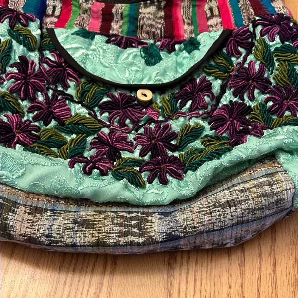 Hippie Handmade Recycled Patchwork Colorful Embroidered Women's Bag